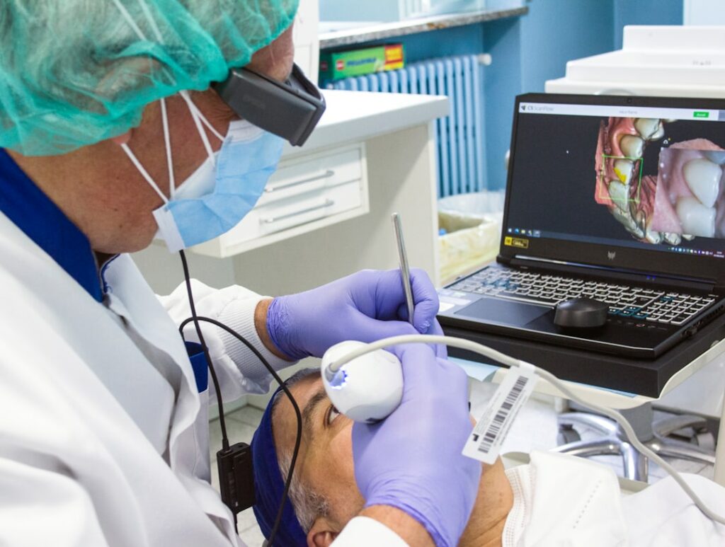 modern dental center team patients smiling France - cabinet dentaire Santé bucco-dentaire